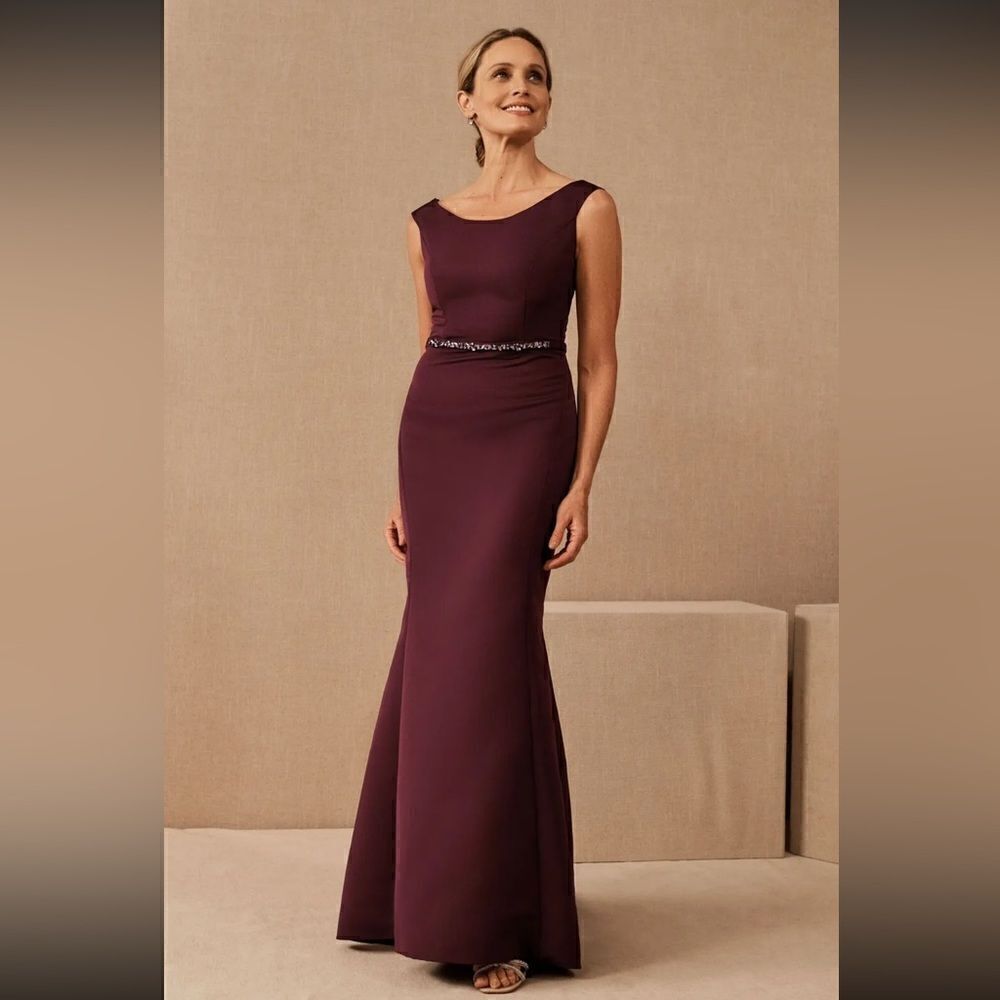 Bhldn Amsale Perla Boat Neck Dress Size 6 Nwt $625